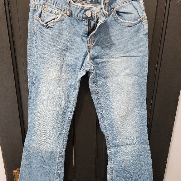 Aeropostale Women's Blue Skinny Flare Curvy Fit Jeans - Picture 2 of 4